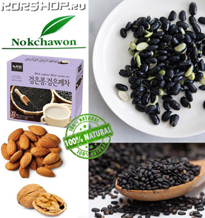 напиток из черных бобов и черного кунжута корейский напиток Nokchawon